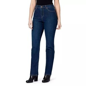 🩵Gloria Vanderbilt Blue High Waist Amanda Tapered Straight Leg Jeans Size 6